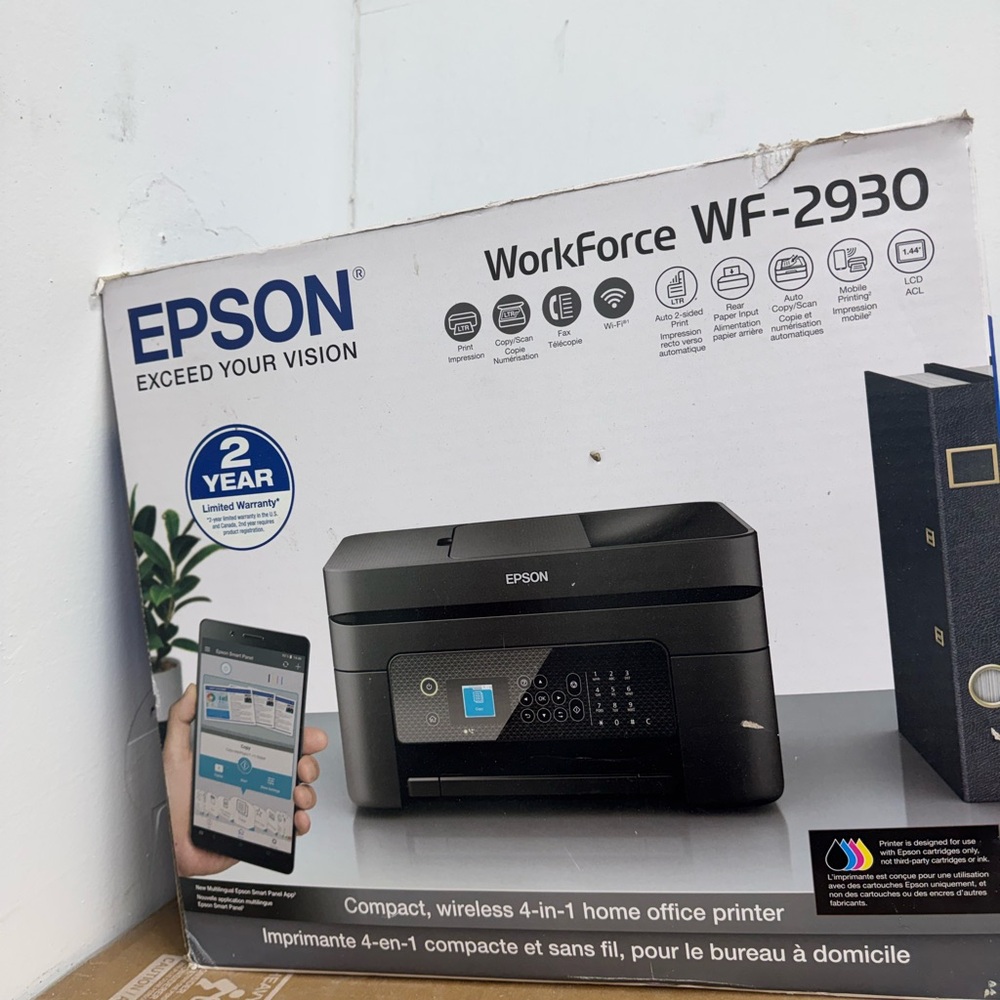 Epson WorkForce WF-2930 Wireless Printer - Black